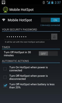 Mobile HotSpot APK screenshot 1