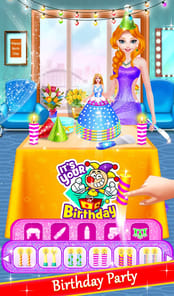 Princess Birthday Cake Party S APK screenshot 1