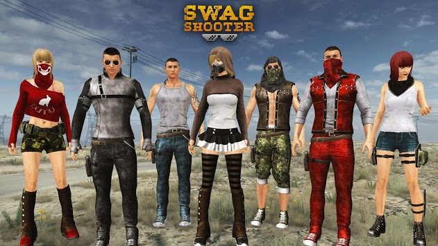 Swag Shooter - Online & Offline Battle Royale Game APK screenshot 1