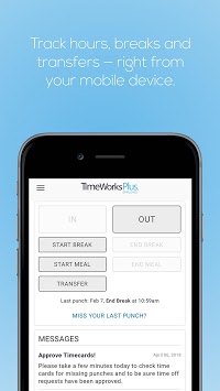 TimeWorksPlus Employee APK screenshot 1
