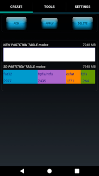 AParted ( Sd card Partition ) APK screenshot 1