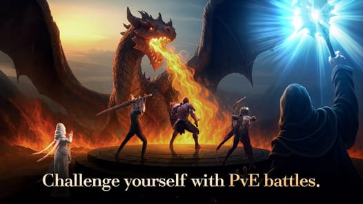 GODS RAID : Team Battle RPG APK screenshot 1