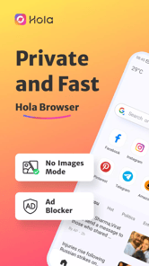 Hola Browser APK screenshot 1