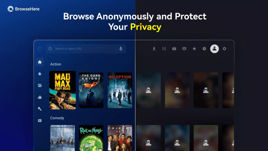 Browser TV Web - BrowseHere APK screenshot 1
