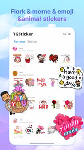 Tgsticker - pack meme download APK screenshot 1