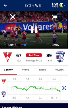 AFL Live Official App APK screenshot 1