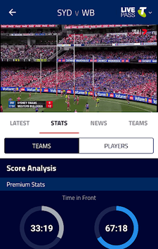 AFL Live Official App APK screenshot 1