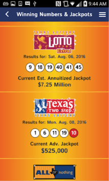 Texas Lottery Official App APK screenshot 1