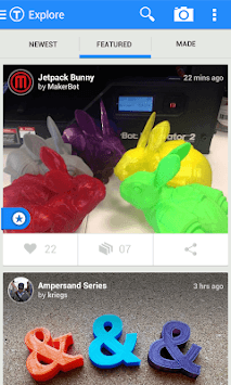 Thingiverse APK screenshot 1
