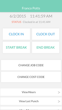 TimeClock Plus v7 MobileClock APK screenshot 1