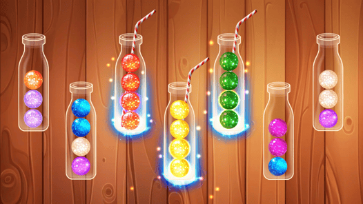 Color Ball Sort Wooden Puzzle APK screenshot 1
