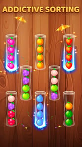 Color Ball Sort Wooden Puzzle APK screenshot 1