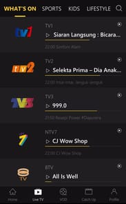 Unifi TV APK screenshot 1