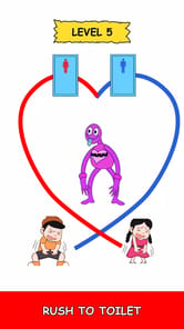 Toilet Rush: Draw to Toilet APK screenshot 1