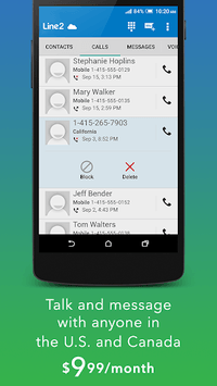 Line2 - Second Phone Number APK screenshot 1