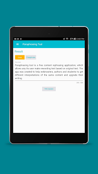 Paraphrasing Tool APK screenshot 1 Paraphrasing Tool APK screenshot 1