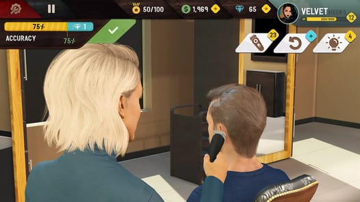 Barber Shop-Hair Cutting Game APK screenshot 1