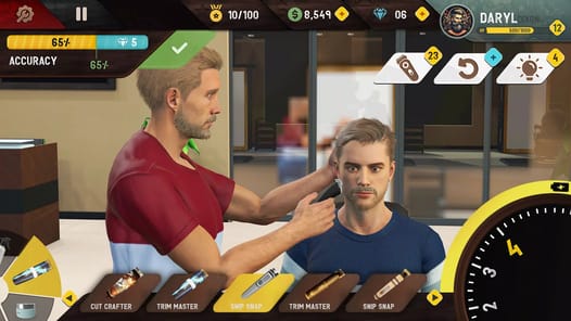 Barber Shop-Hair Cutting Game APK screenshot 1
