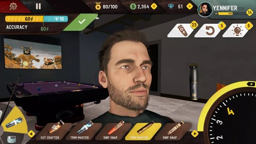 Barber Shop-Hair Cutting Game APK screenshot 1