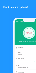 Don't Touch My Phone: Alarm APK screenshot 1