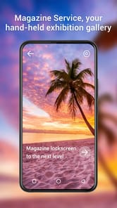 Magazine Lockscreen XOS APK screenshot 1