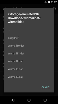 Winmail.dat Opener APK screenshot 1