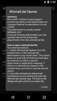 Winmail.dat Opener APK screenshot 1