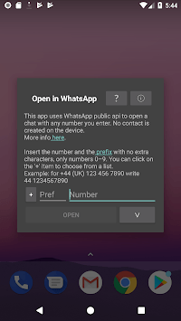 Click to chat APK screenshot 1
