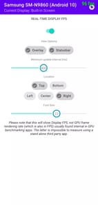 Real-time Display FPS Meter APK screenshot 1