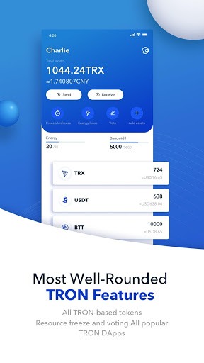 TronLink Pro - The Best TRON Wallet APK screenshot 1
