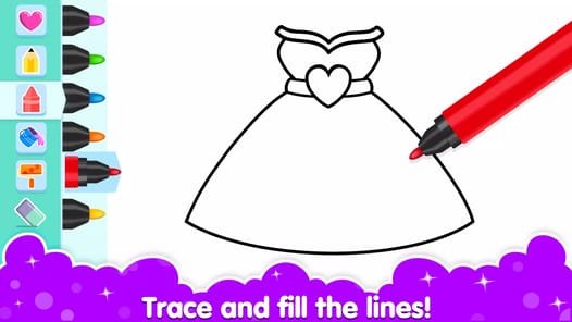 Coloring and Drawing For Girls APK screenshot 1 Coloring and Drawing For Girls APK screenshot 1