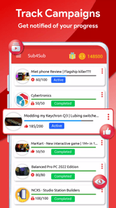 Sub for Sub Get View Sub Like APK screenshot 1