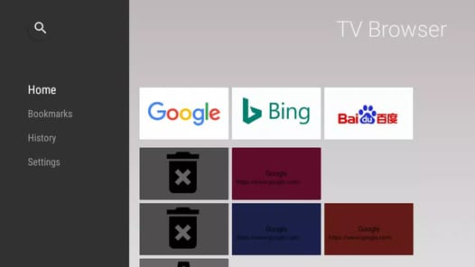 TV-Browser Internet APK screenshot 1