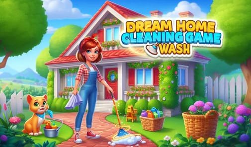 Dream Home Cleaning Game Wash APK screenshot 1