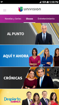 Univision APK screenshot 1