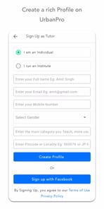 UrbanPro for Tutors APK screenshot 1