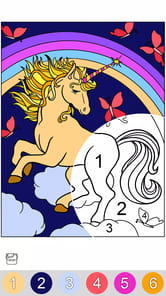 Unicorn Glitter Coloring Pages APK screenshot 1