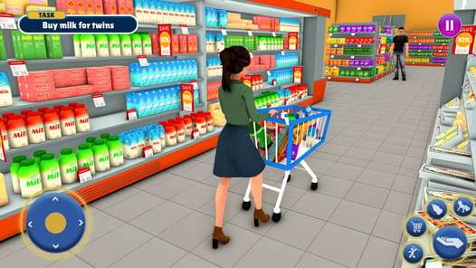Twins Mother Simulator Game 3D APK screenshot 1