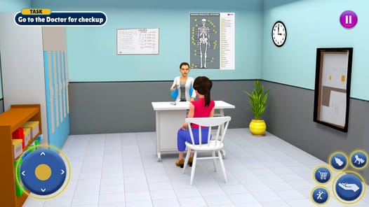 Twins Mother Simulator Game 3D APK screenshot 1