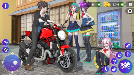 High School Love Sim Life Game APK screenshot 1