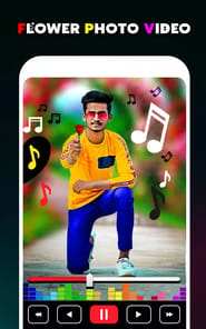 Flower photo video maker songs APK screenshot 1
