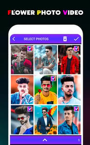 Flower photo video maker songs APK screenshot 1