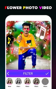 Flower photo video maker songs APK screenshot 1