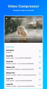 Video compressor - Reduce size APK screenshot 1