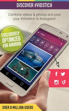 Vidstitch Free - Video Collage APK screenshot 1