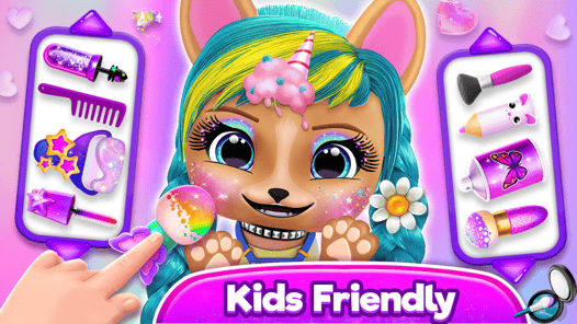 Hairstyle: pet care salon game APK screenshot 1