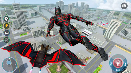 Flying Bat Robot Car Transform APK screenshot 1