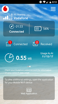 Vodafone Mobile Wi-Fi Monitor APK screenshot 1 Vodafone Mobile Wi-Fi Monitor APK screenshot 1