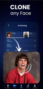 Voice & Face Cloning: Clony AI APK screenshot 1