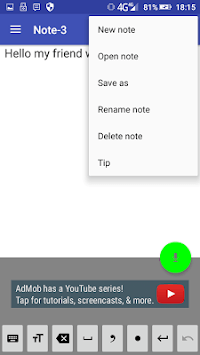 Voice Notebook - continuous speech to text APK screenshot 1